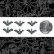 Verdigris Finished Brass Bat Charms Verdigris - Set of Six - V-C12